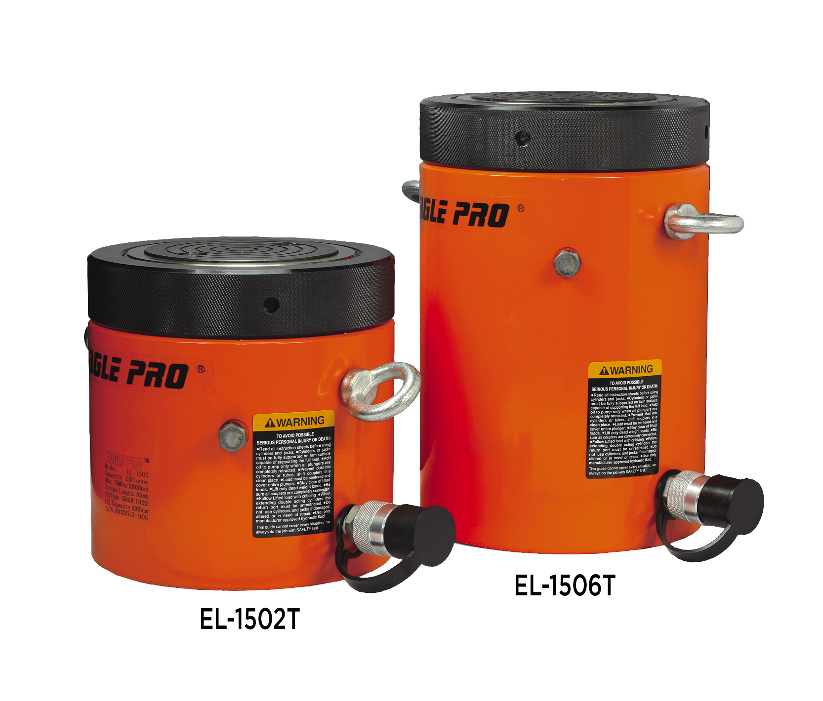 100T Single Acting Ram - Locking Collar - 50mm Stroke