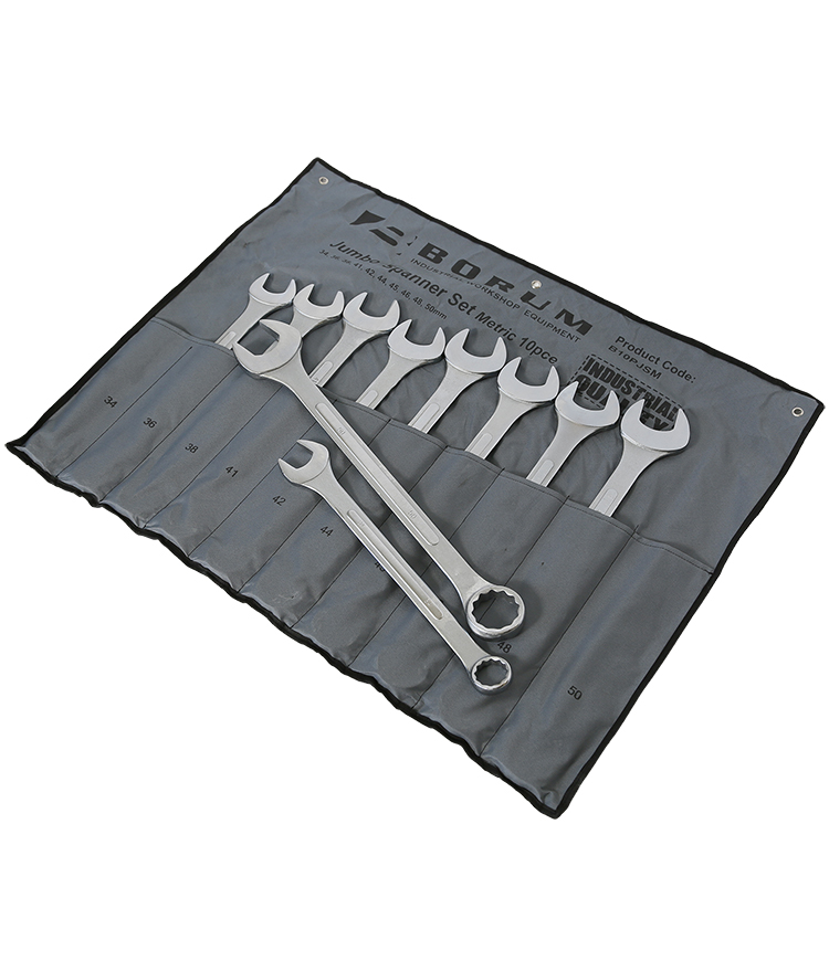 Jumbo Spanner Set 10pce -  Metric